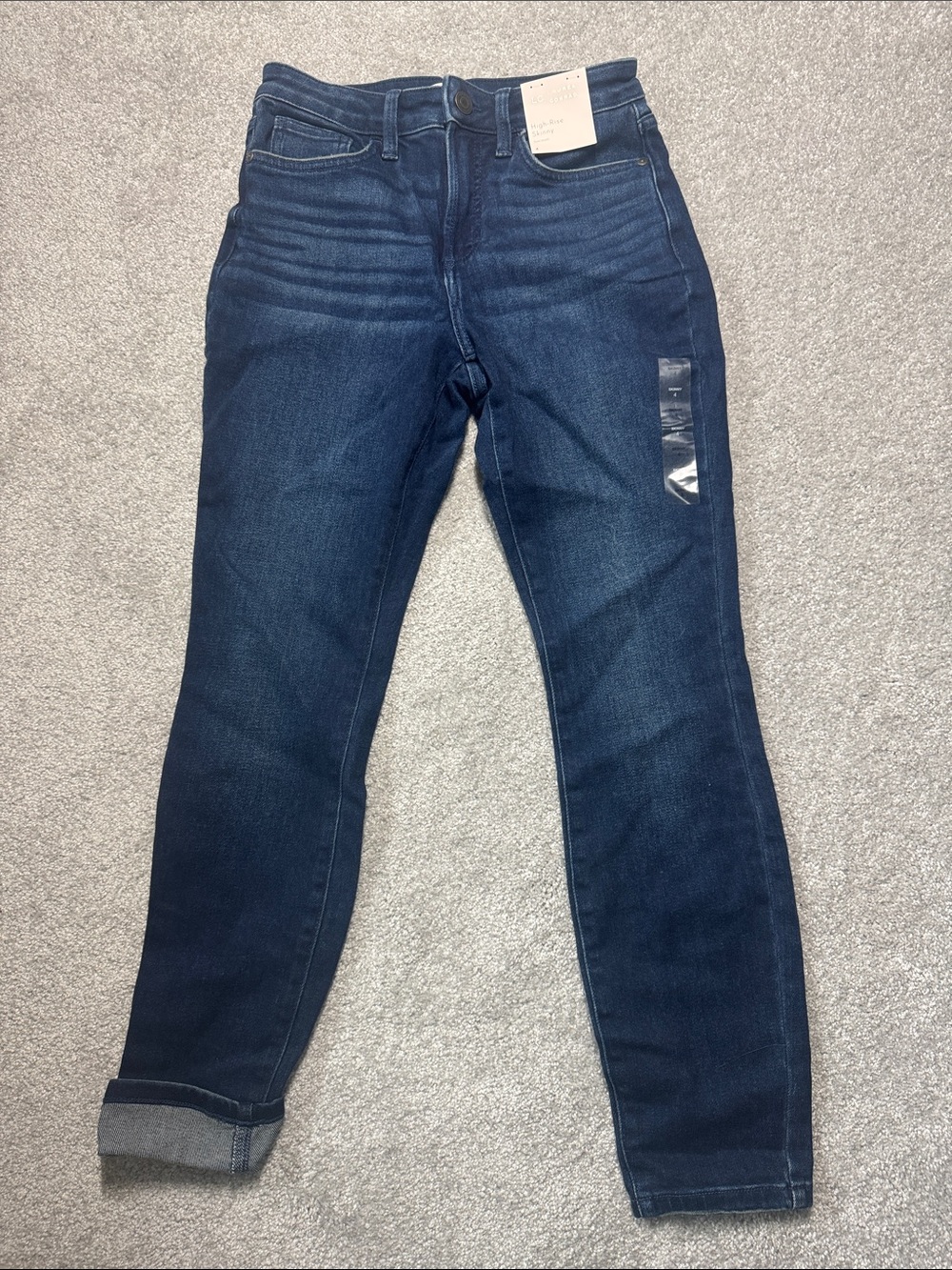 NWT LC LAUREN CONRAD HIGH RISE SKINNY JEANS SIZE 4 STRETCH DENIM